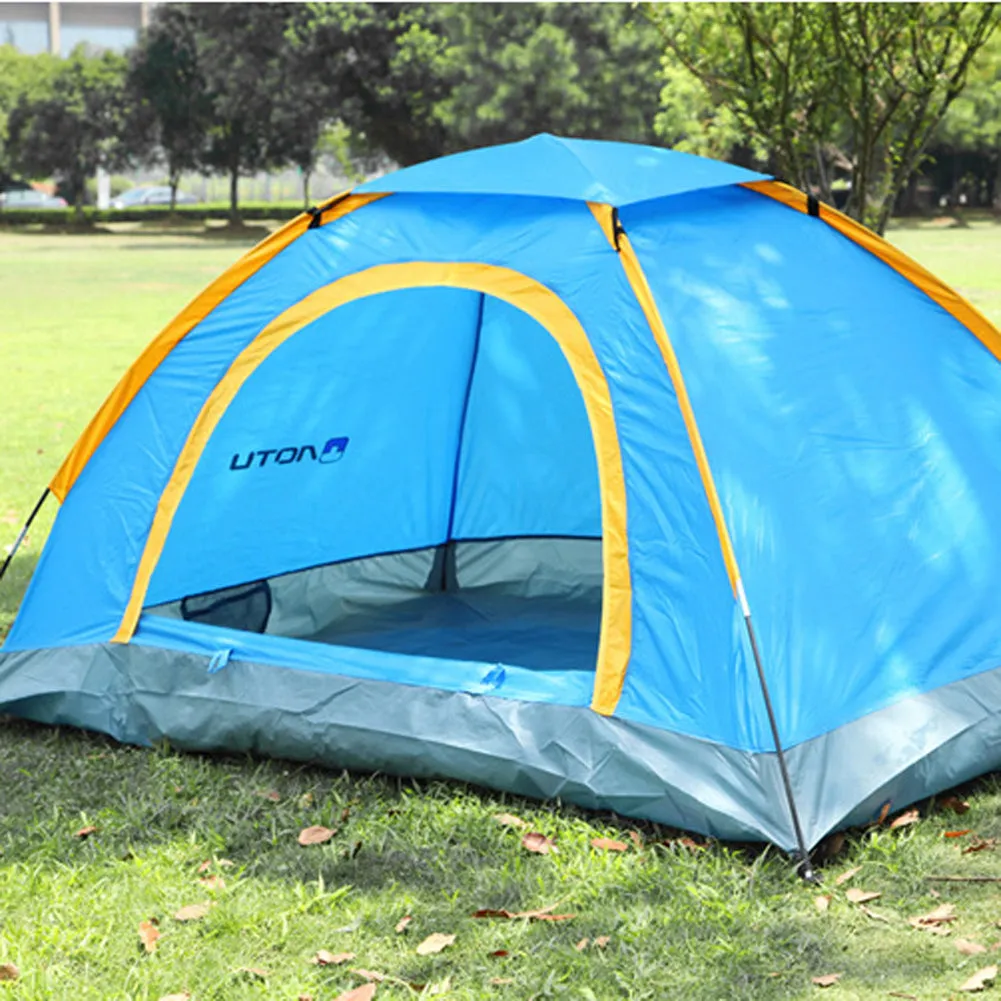 2 Persons Double Double-sided Zipper  One Bedroom Rainproof Tent for Camping