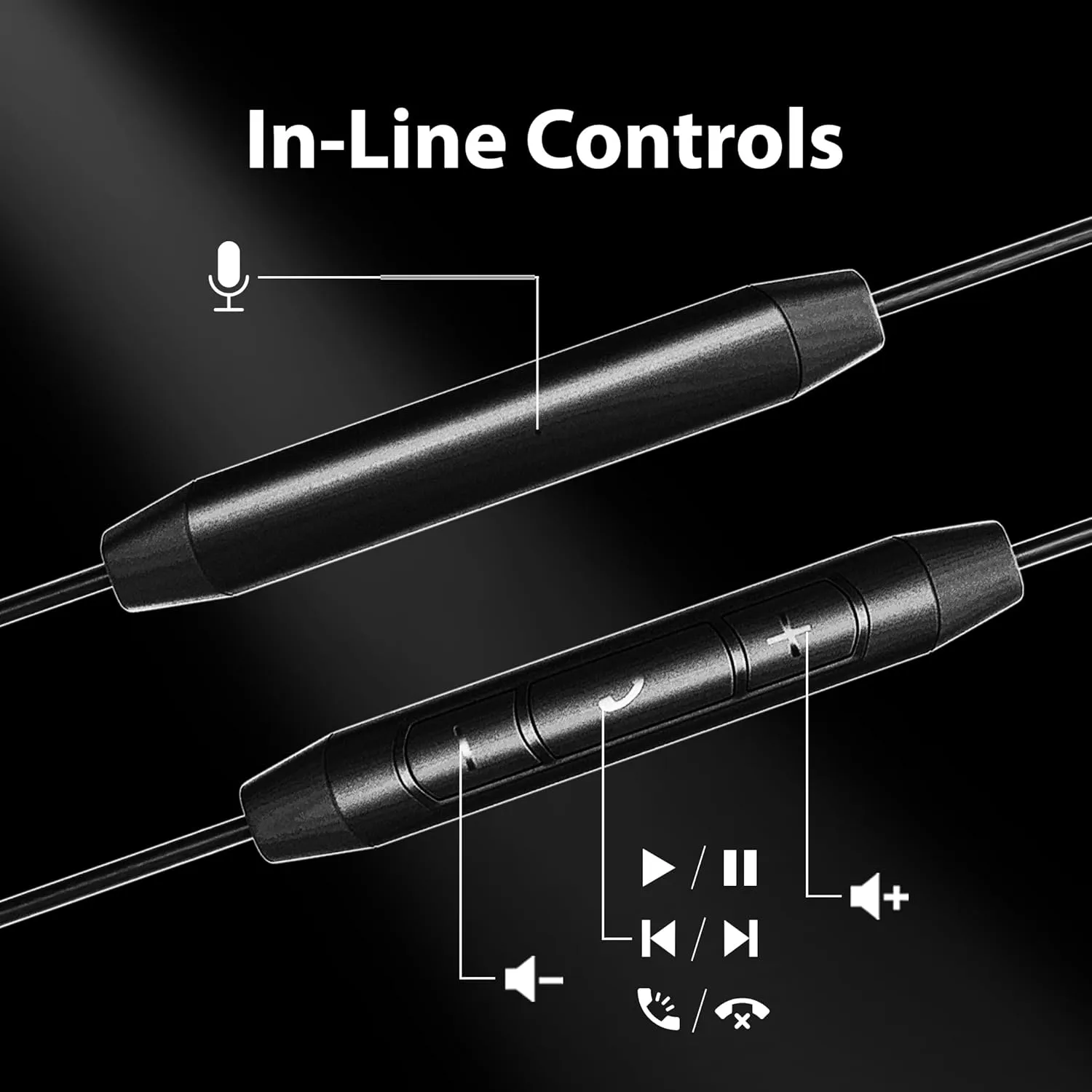 Avantree Resolve - AUX 3.5mm Wired Open-Ear Earbuds & in-Line Volume Control, Designed for Small - Medium Ears, Compatible with Traditional 3.5mm AUX Phones Tablets PC, Corded Headphones with Ear Hook