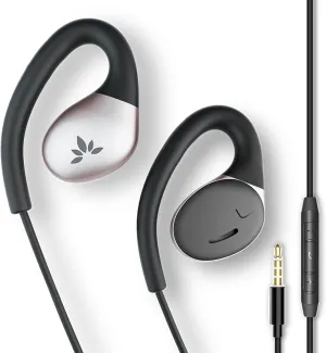 Avantree Resolve - AUX 3.5mm Wired Open-Ear Earbuds & in-Line Volume Control, Designed for Small - Medium Ears, Compatible with Traditional 3.5mm AUX Phones Tablets PC, Corded Headphones with Ear Hook