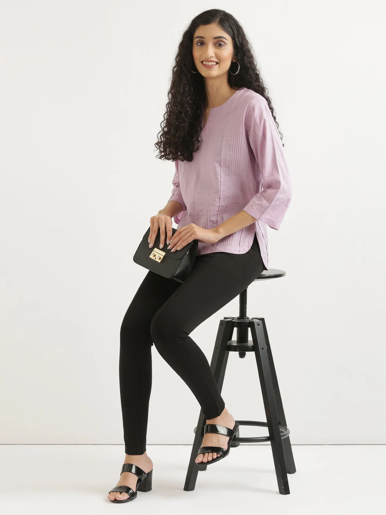 Black 4-Way Stretchable Pants