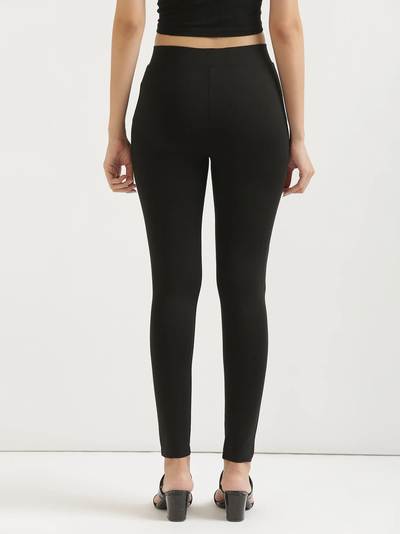 Black 4-Way Stretchable Pants