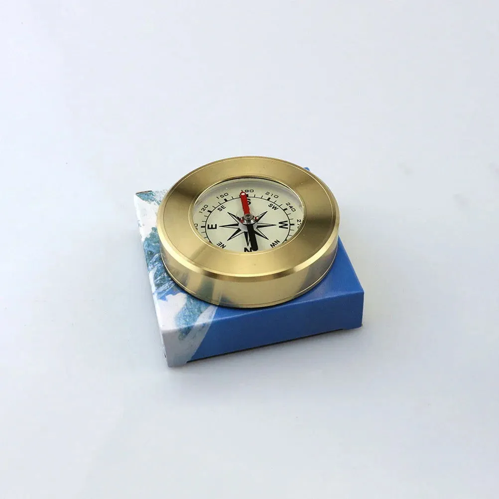 Compass Hiking Gear Geology Mountaineering Pocket Mini Brass Navigation Acrylic Travel