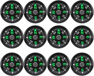 Compass, Mini Pocket Dial Survival Compass Button