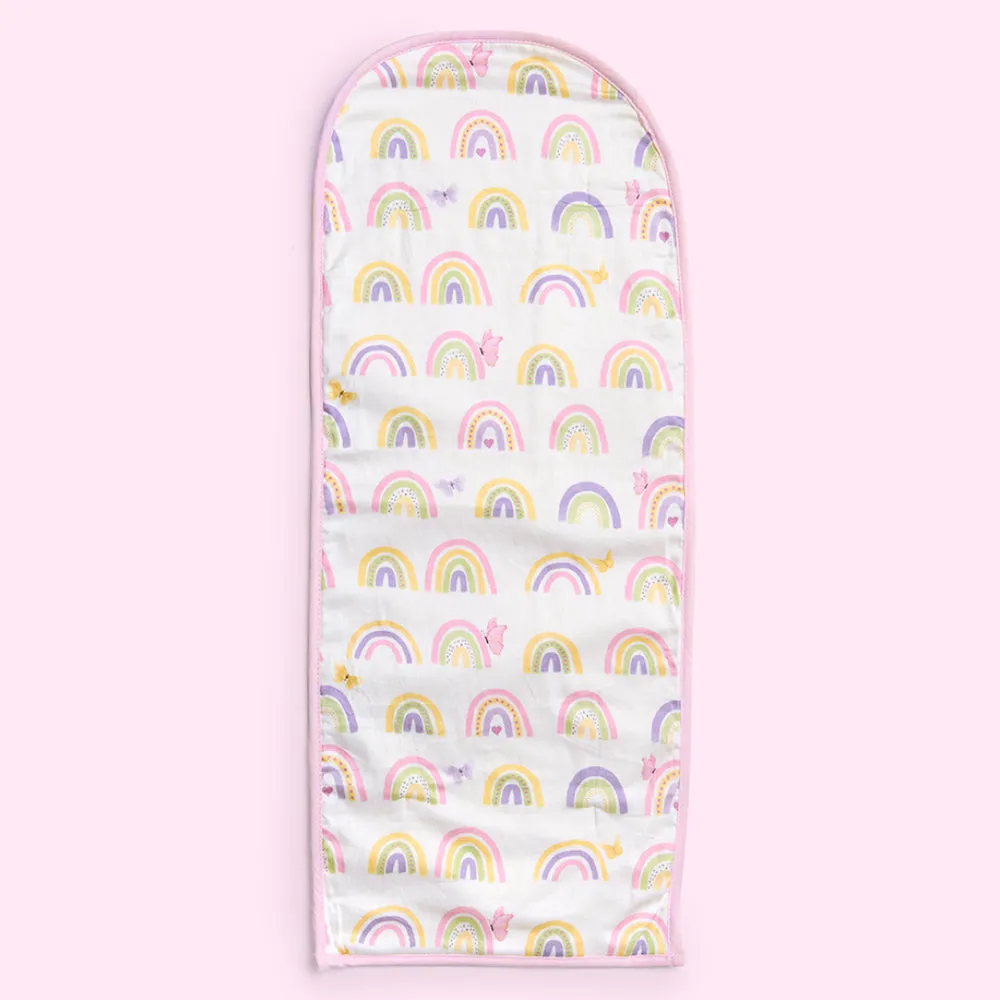 Fancy Fluff Organic Baby Cocoon - Rainbow Dreams