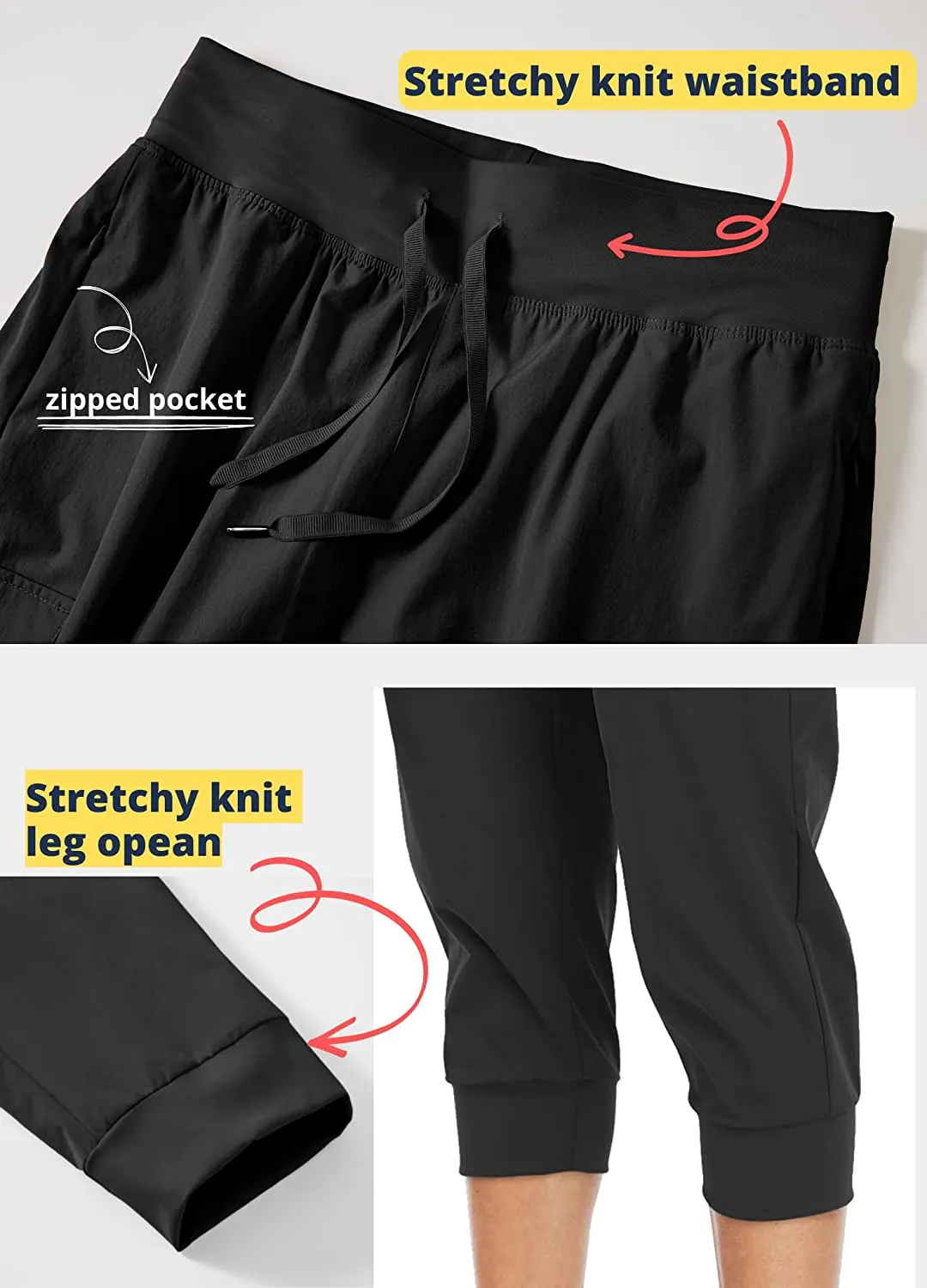 FashionSierra - Cargo Hiking Capris Pants Quick Dry Lightweight Outdoor