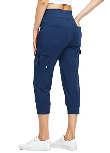 FashionSierra - Cargo Hiking Capris Pants Quick Dry Lightweight Outdoor