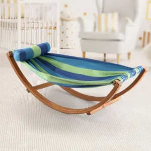 Hammock Bed Swing Keezi Kids Timber - Blue