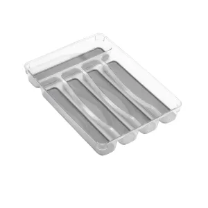 Masflex 5-Compartment Acrylic Cutlery Tray 23.5 x 32.6 x 4.5cm