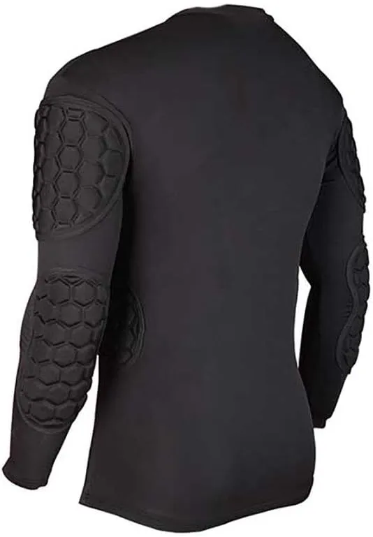 Men's Goalkeeper Shirt Padded Football Protective Gear for Men Training Suit Rib Protector for Soccer Basketball Paintball