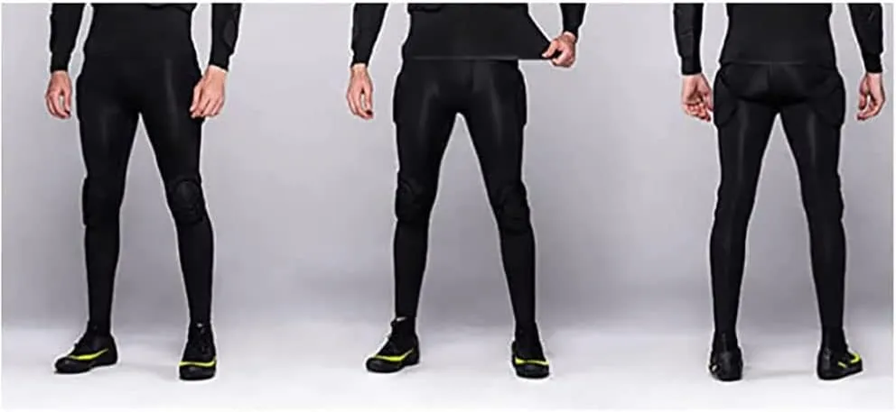 Men's Goalkeeper Shirt Padded Football Protective Gear for Men Training Suit Rib Protector for Soccer Basketball Paintball