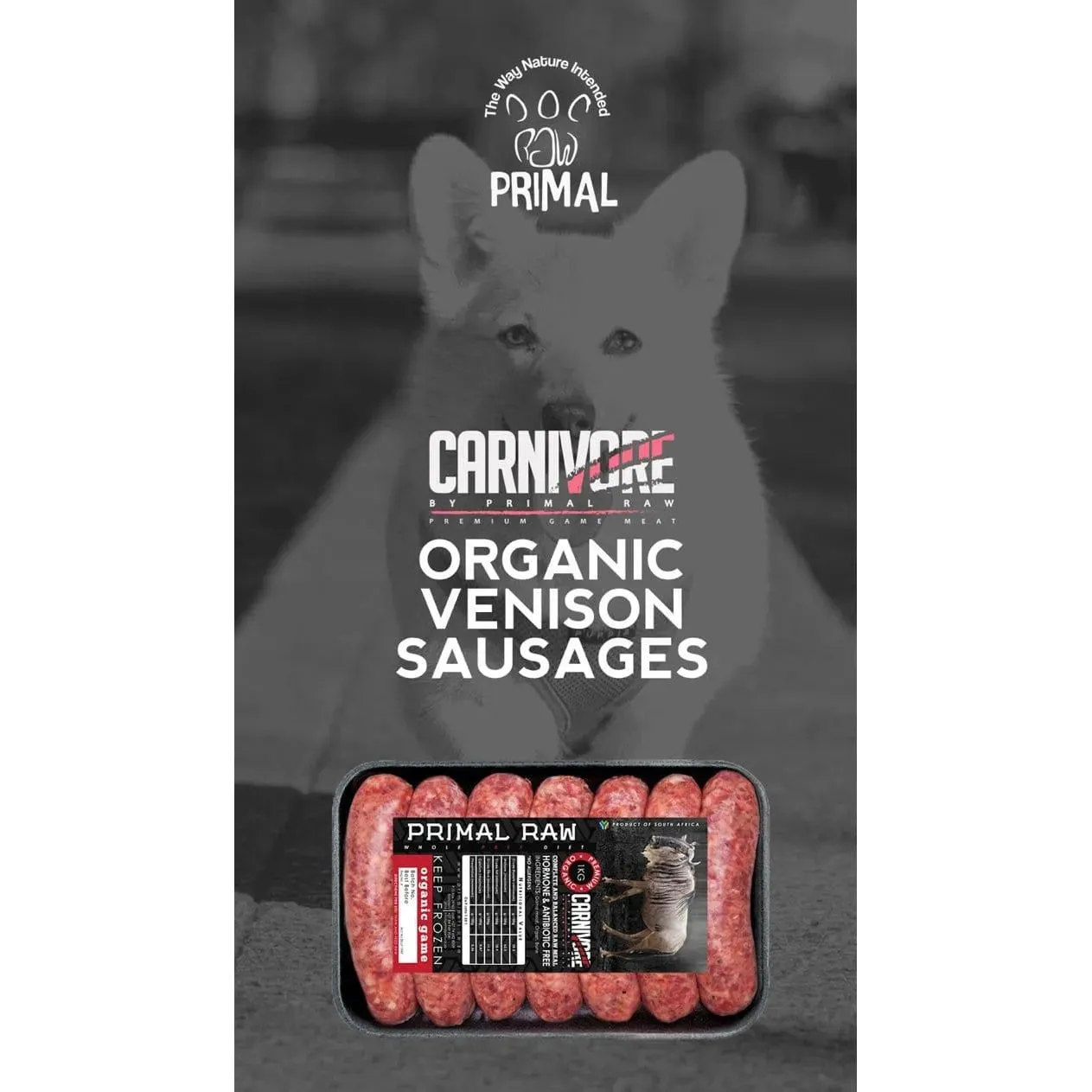 Organic Venison Sausages p 500g (Out of stock with Supplier)