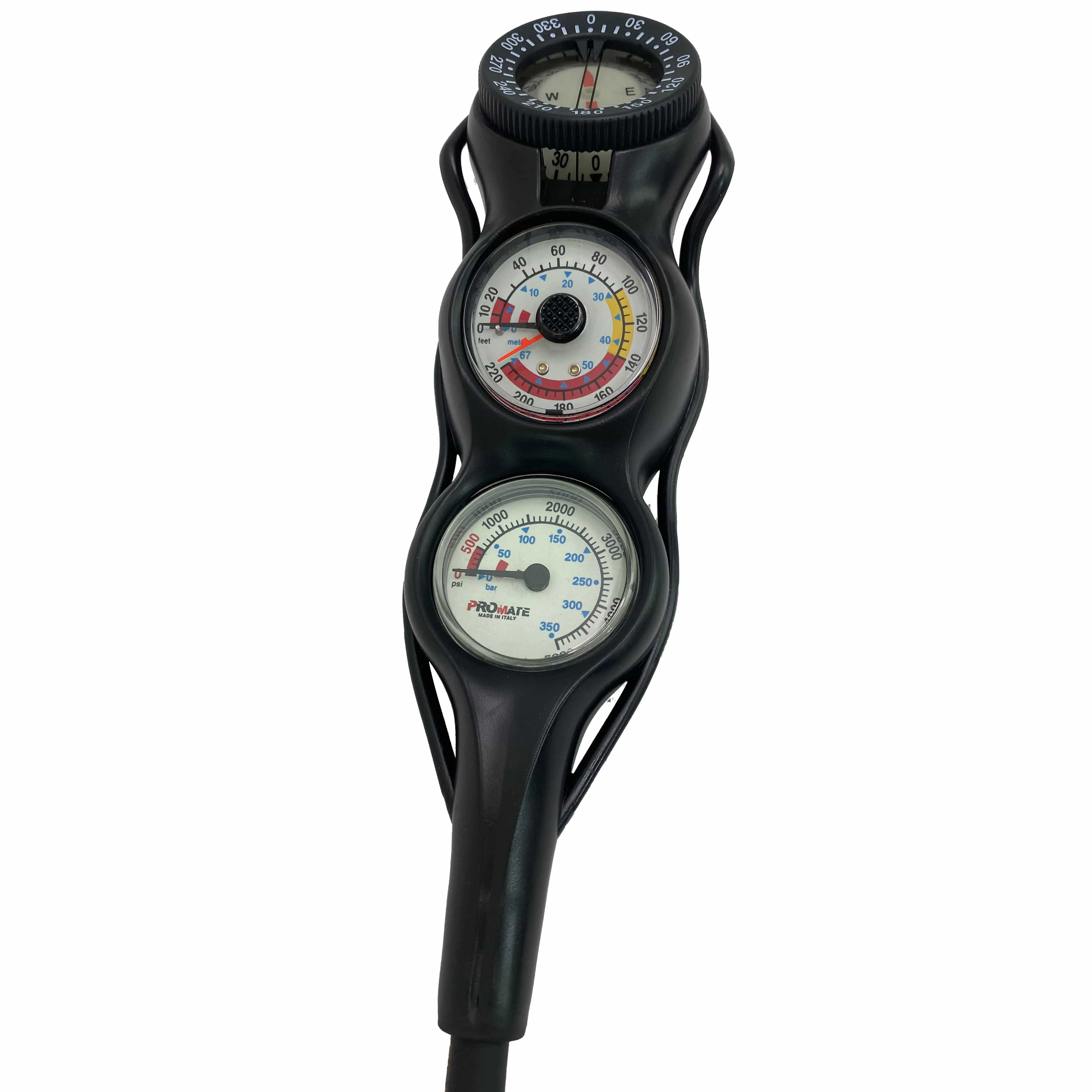 Promate Mini Pressure & Depth Gauge with Compass Gauge Console, Dual Dial - MG040
