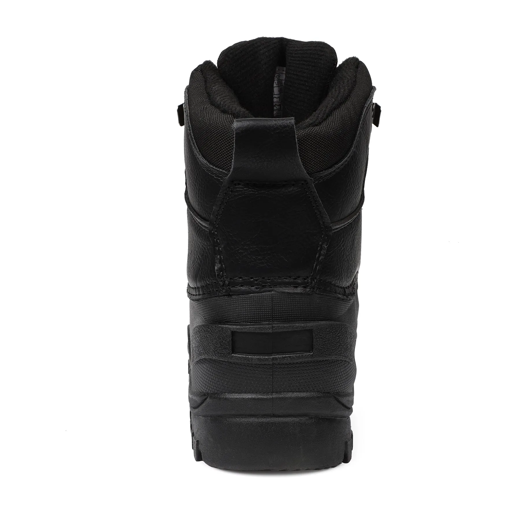 Riemot Men's Snow Boots Black Waterproof & Slip-resistant Snow Boots