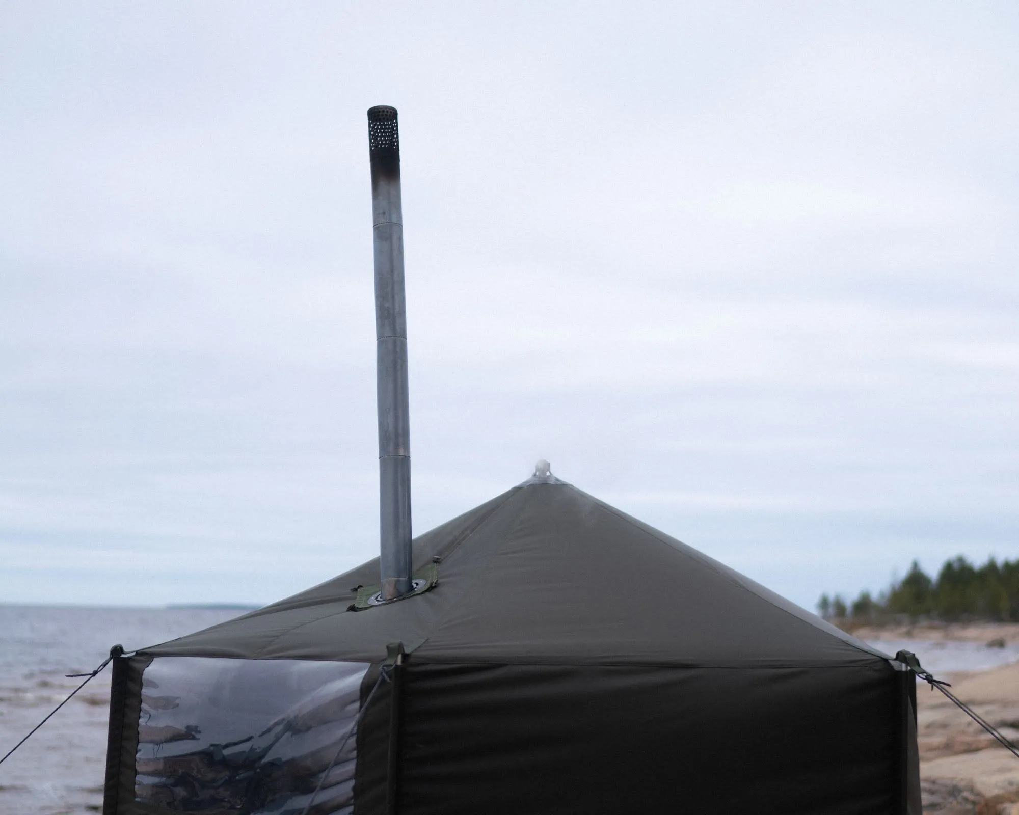Sauna tent stove
