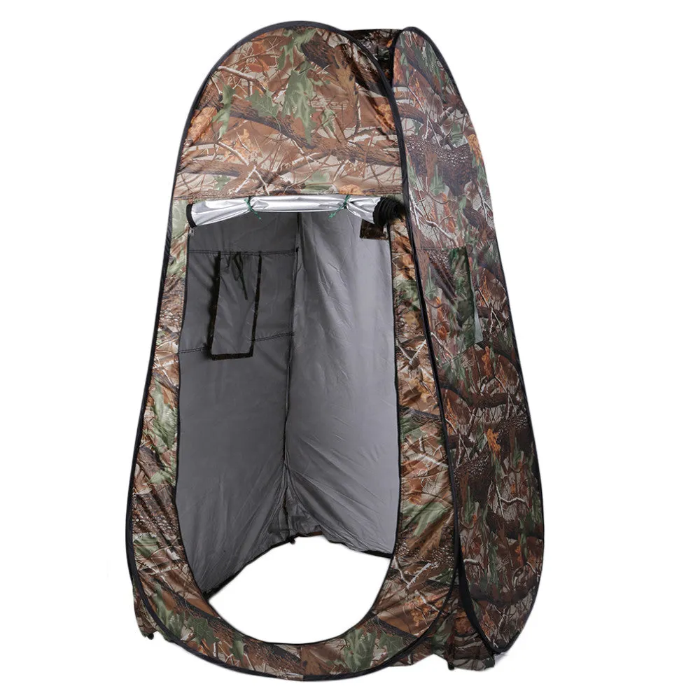 Shower Tent Outdoor Camping Toilet Tent Changing Room Privacy Shelter 2 Window   Bag