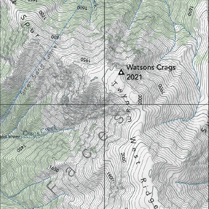 Snowy Mountains A1 Topographic Map
