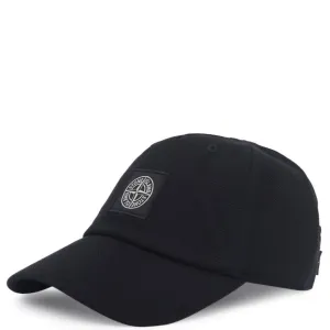 Stone Island Black Patch Logo Cap