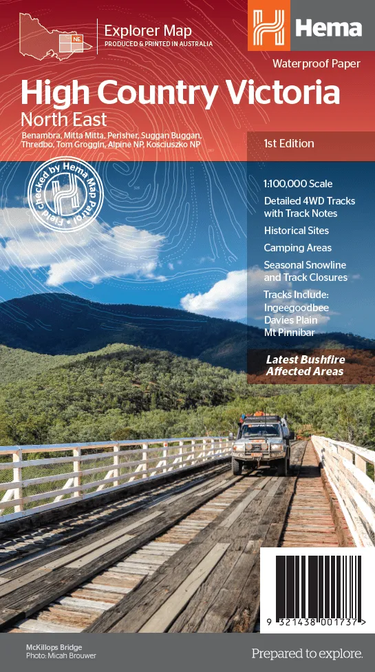 The Victorian High Country - North Eastern Map