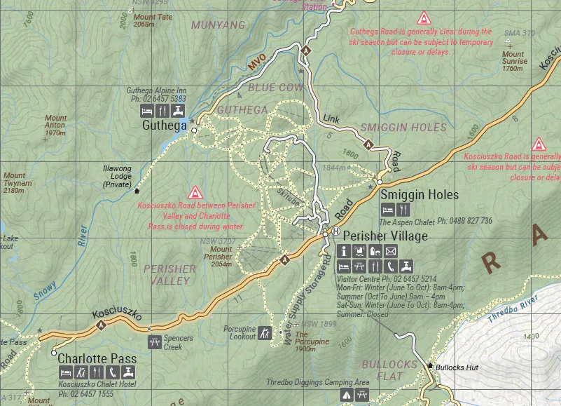 The Victorian High Country - North Eastern Map