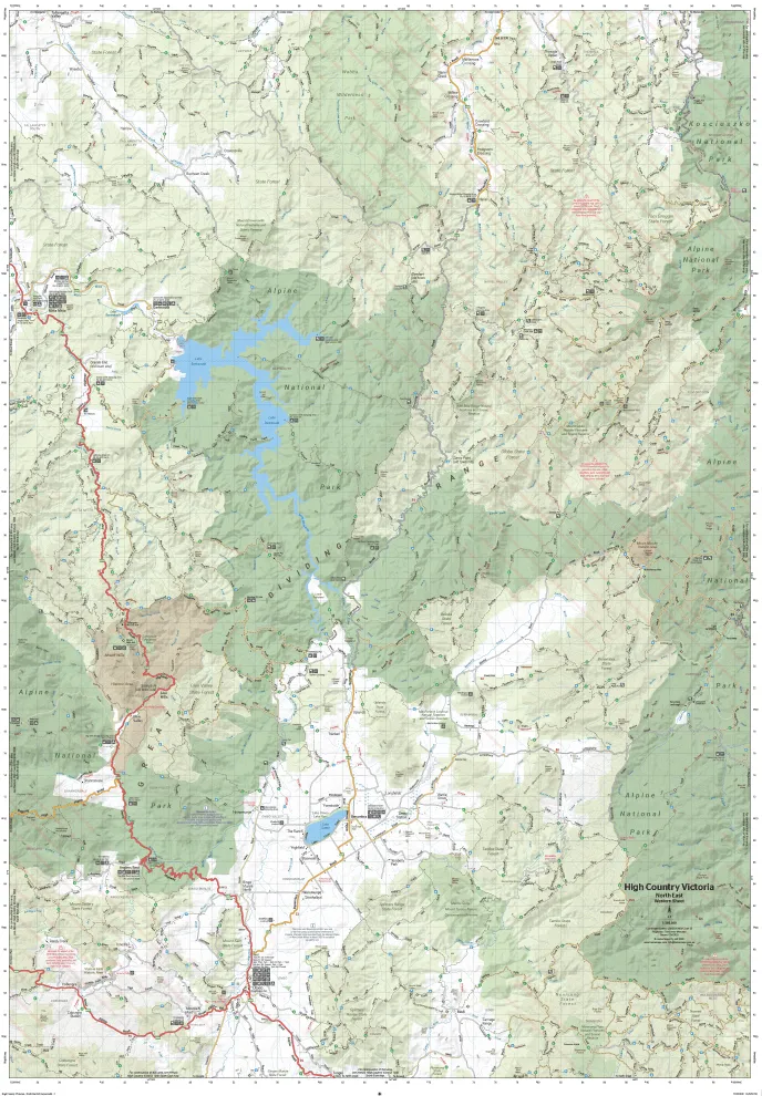 The Victorian High Country - North Eastern Map