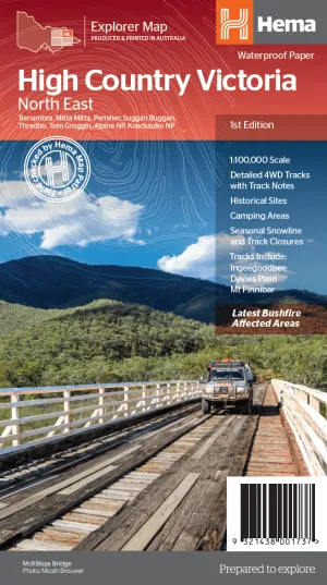 The Victorian High Country - North Eastern Map